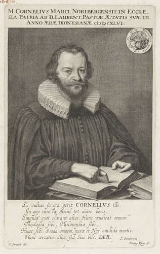 Portret van Cornelius Marci op 52-jarige leeftijd by Philipp Kilian