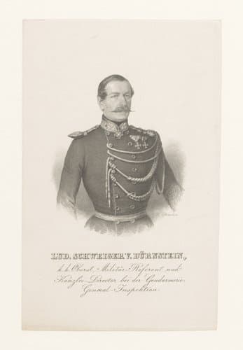 Portret van Ludwig Schweiger von Dürnstein by Carl Kotterba