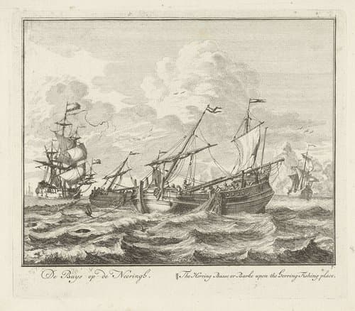 Haringbuis op de nering by Adolf van der Laan