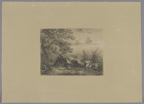 Vijf etsproeven by Pierre Louis Dubourcq