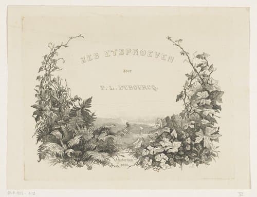 Kunstenaar aan het werk in de natuur by Pierre Louis Dubourcq