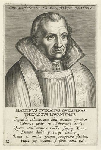 Portret van Martinus Donck by Philips Galle
