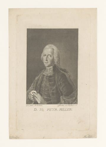 Portret van Johann Peter Miller