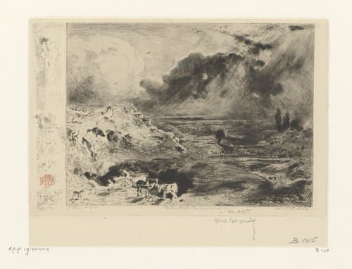 Onweer by Félix Hilaire Buhot