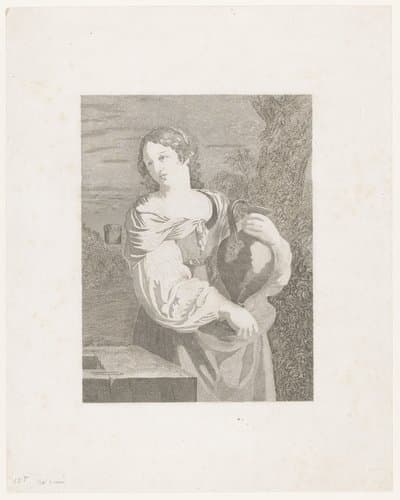 Samaritaanse vrouw bij de waterput by Jean-Baptiste Meunier