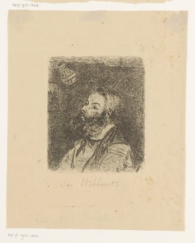Portret van Jan Stobbaerts by Isidore Meyers