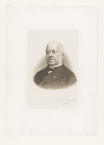 Portret van Armand Augez by Jean Baptiste Pierre Michiels