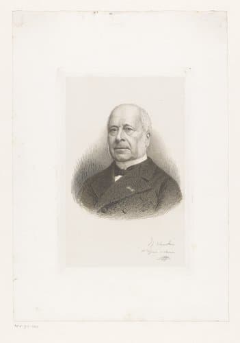 Portret van Armand Augez by Jean Baptiste Pierre Michiels