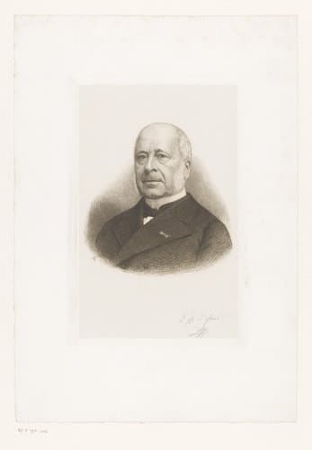 Portret van Armand Augez by Jean Baptiste Pierre Michiels
