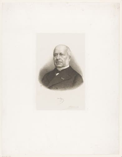 Portret van Armand Augez by Jean Baptiste Pierre Michiels