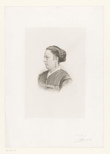 Portret van een onbekende vrouw, mogelijk mevrouw Claes by Jean Baptiste Pierre Michiels