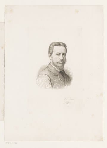 Portret van Alfred Elsen by Jean Baptiste Pierre Michiels