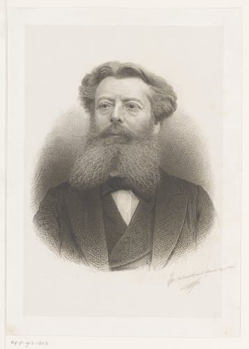 Portret van August Michiels by Jean Baptiste Pierre Michiels