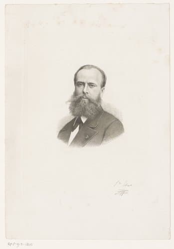 Portret van Charles Jacques Édouard Morren by Jean Baptiste Pierre Michiels