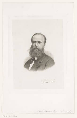 Portret van Charles Jacques Édouard Morren by Jean Baptiste Pierre Michiels