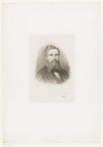 Portret van Max Rooses by Jean Baptiste Pierre Michiels
