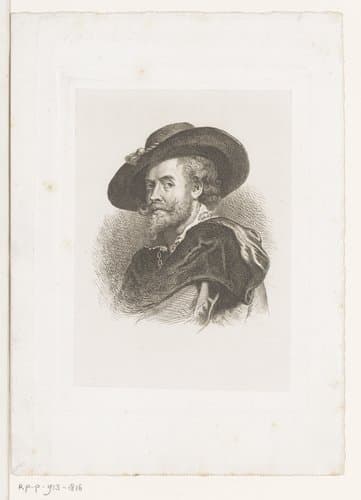 Portret van Peter Paul Rubens by Jean Baptiste Pierre Michiels