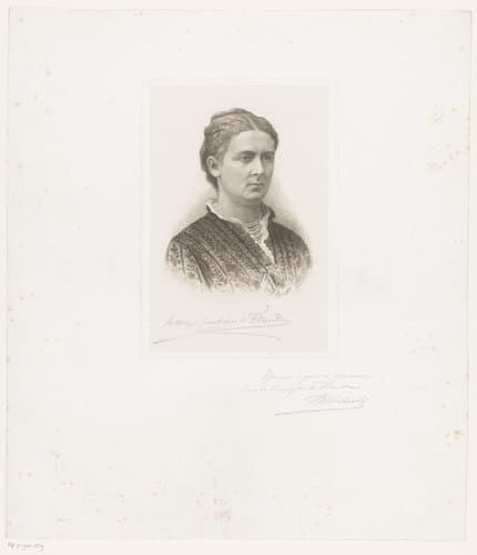Portret van Maria von Hohenzollern-Sigmaringen by Jean Baptiste Pierre Michiels
