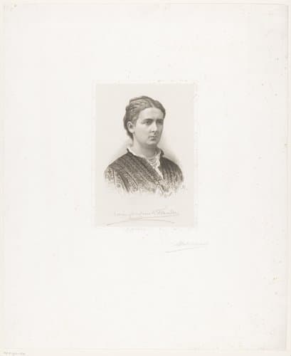 Portret van Maria von Hohenzollern-Sigmaringen by Jean Baptiste Pierre Michiels