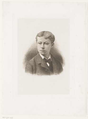 Portret van een onbekende jongen by Jean Baptiste Pierre Michiels