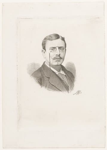 Portret van een onbekende man by Jean Baptiste Pierre Michiels