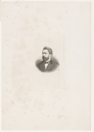 Portret van een onbekende man by Jean Baptiste Pierre Michiels