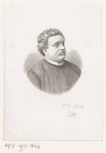 Portret van een onbekende man by Jean Baptiste Pierre Michiels