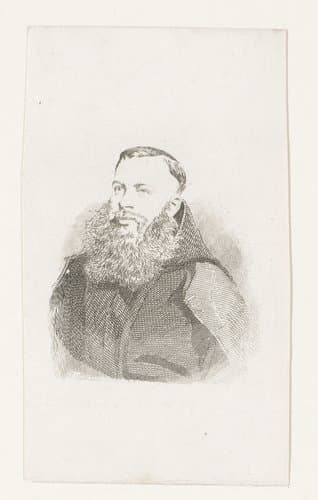 Portret van een onbekende man by Jean Baptiste Pierre Michiels