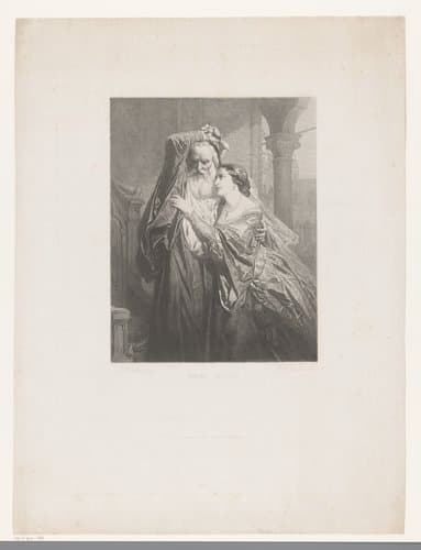 Marino Faliero en zijn vrouw by Jean Baptiste Pierre Michiels