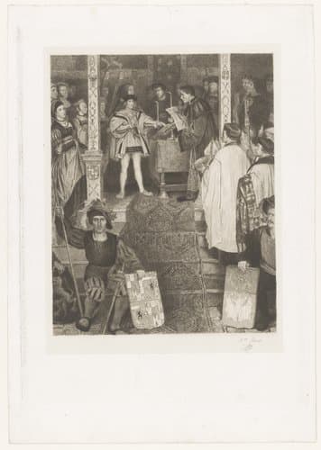Eedaflegging van Karel V van Habsburg by Jean Baptiste Pierre Michiels