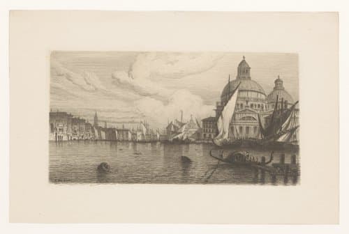 Canale Grande te Venetië by Auguste Numans