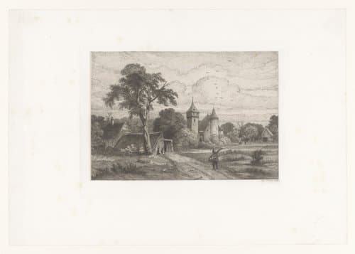 Landschappen door Auguste Numans naar andere kunstenaars by Auguste Numans