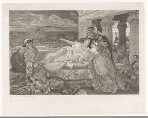 Dido op haar sterfbed by Auguste Numans