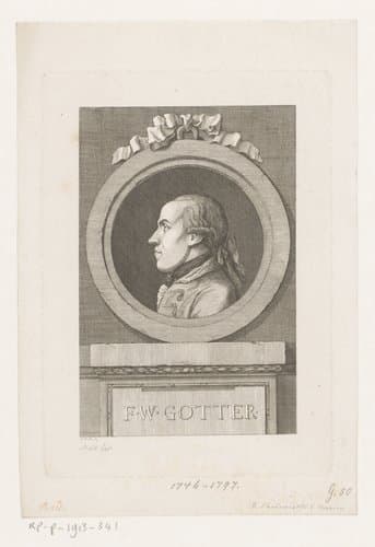 Portret van Friedrich Wilhelm Gotter by F.W.M. Mueller
