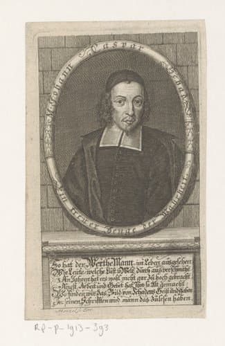 Portret van Johann Caspar Schade by Johann Georg Mentzel