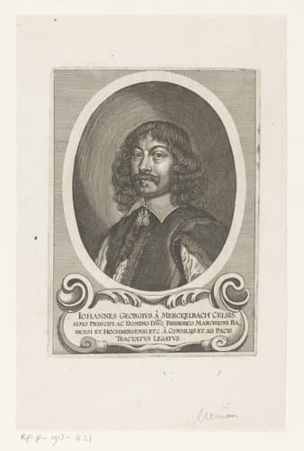 Portret van Johann Georg von Merckelbach by Matthäus Merian (I)