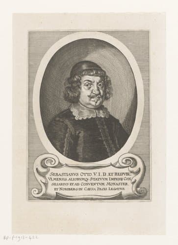 Portret van Sebastian Otto by Matthäus Merian (I)