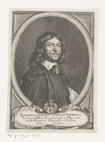 Portret van Zacharias Stenglin by Matthäus Merian (II)