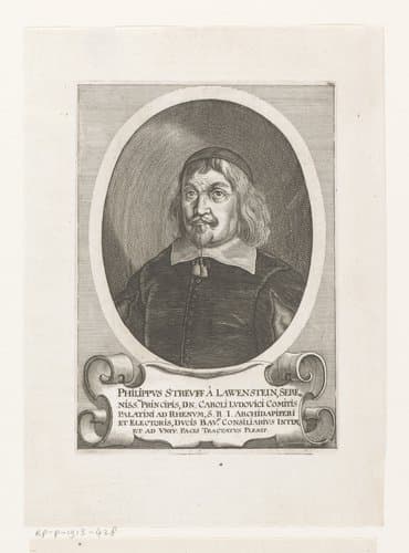 Portret van Philipp Streuff von Lauenstein by Matthäus Merian (I)