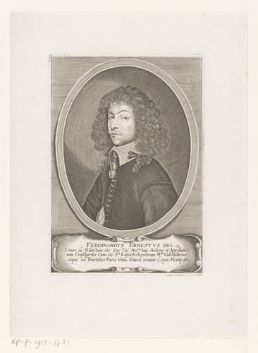 Portret van Ferdinand Ernst graaf von Waldstein by Matthäus Merian (II)