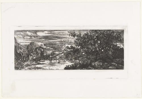 Rest on the Flight into Egypt by Rodolphe Bresdin