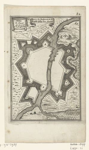 Illustratie voor 'Den Arbeid van Mars' van Allain Manesson Mallet by Romeyn de Hooghe
