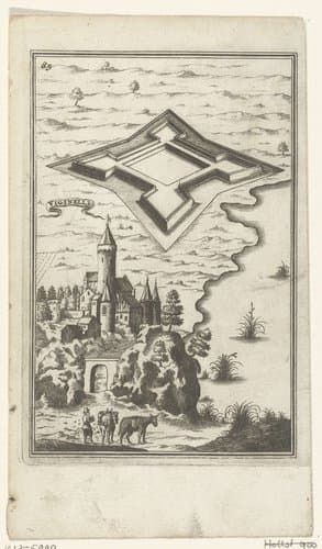 Illustratie voor 'Den Arbeid van Mars' van Allain Manesson Mallet by Romeyn de Hooghe