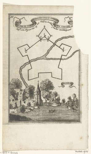Illustratie voor 'Den Arbeid van Mars' van Allain Manesson Mallet by Romeyn de Hooghe