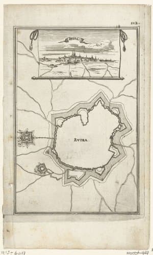 Illustratie voor 'Den Arbeid van Mars' van Allain Manesson Mallet by Romeyn de Hooghe