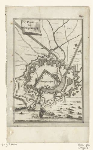 Illustratie voor 'Den Arbeid van Mars' van Allain Manesson Mallet by Romeyn de Hooghe