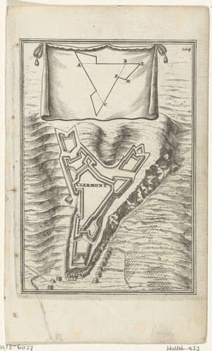 Illustratie voor 'Den Arbeid van Mars' van Allain Manesson Mallet by Romeyn de Hooghe