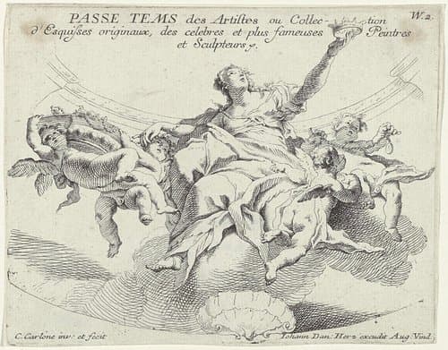 Passe tems des artistes, ou collection d'esquisses originaux des celebres et plus fameuses peintres et sculpteurs
