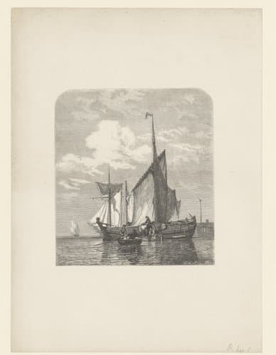 Vissersboten by Eduard Ade
