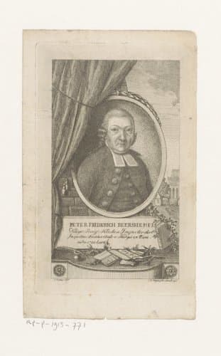 Portret van Peter Friedrich Reershemius by C.B. Meyer